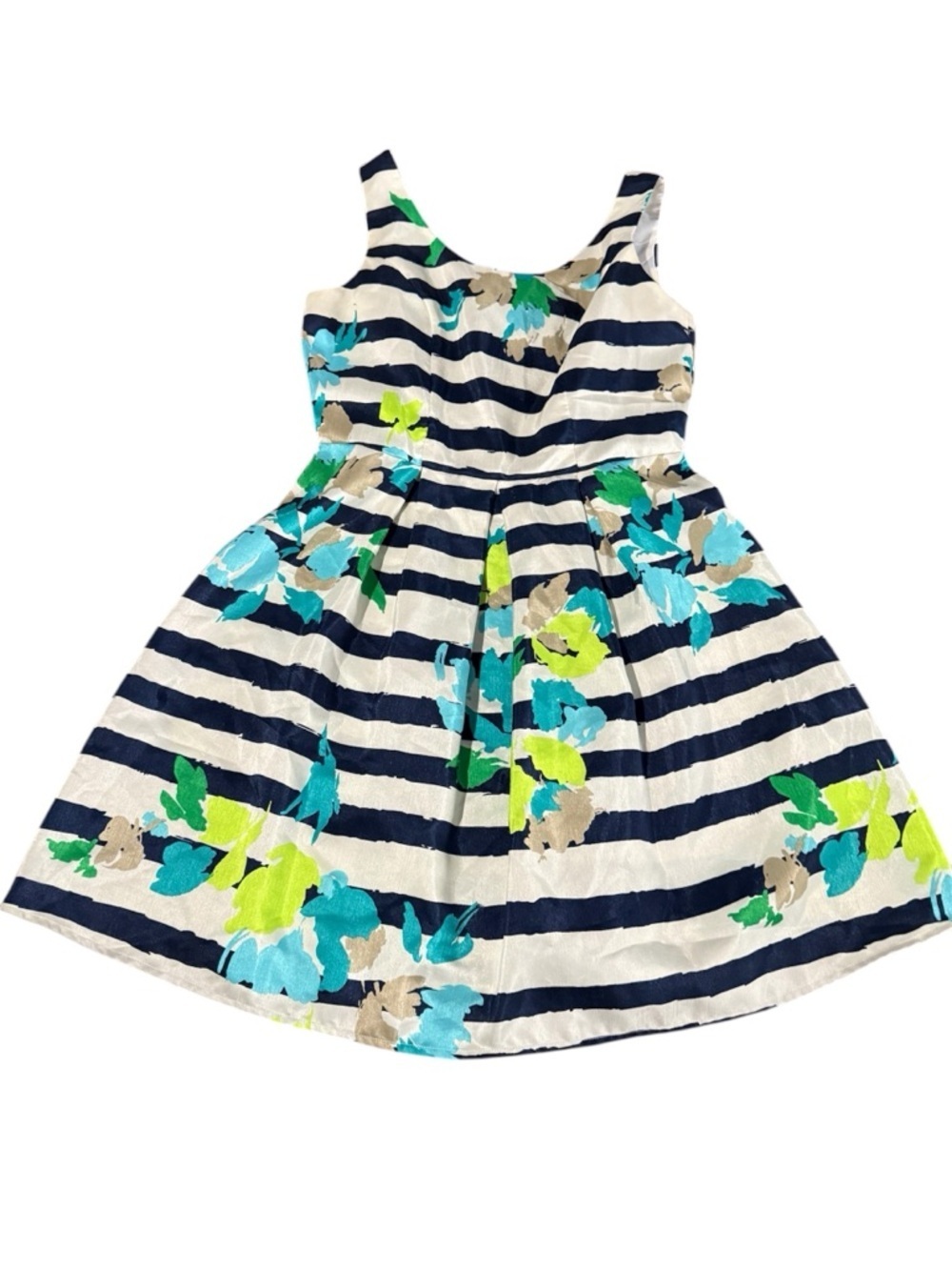 Annalee & Hope Petite Dress Size 8 Blue White